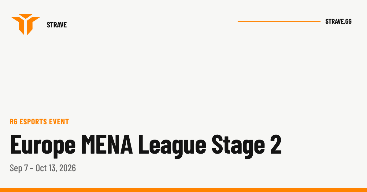 Europe MENA League Stage 2 Operator Ban Stats | Strave